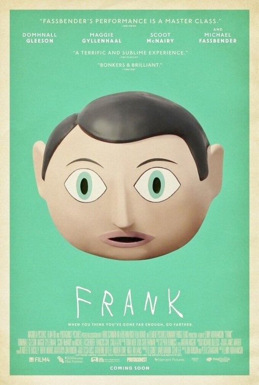 Frank: due locandine del film con Michael Fassbender