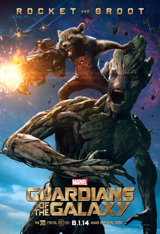 Guardians of the Galaxy: 4 character poster del cinecomic Marvel
