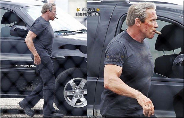 Terminator 5 – foto dal set con Arnold Schwarzenegger