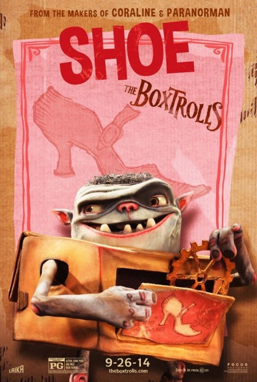 Boxtrolls – Le scatole magiche: 4 nuovi character poster dal Comic-con 2014