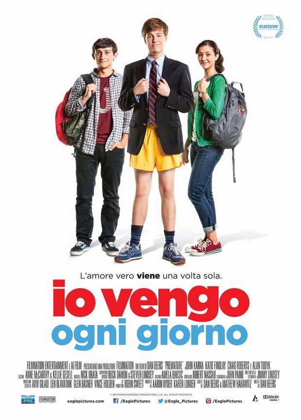 Io vengo ogni giorno: locandina italiana della teen comedy di Dan Beers