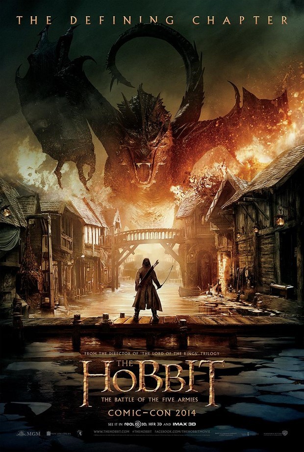 Lo Hobbit: La battaglia delle cinque armate – primo poster dal Comic-Con 2014