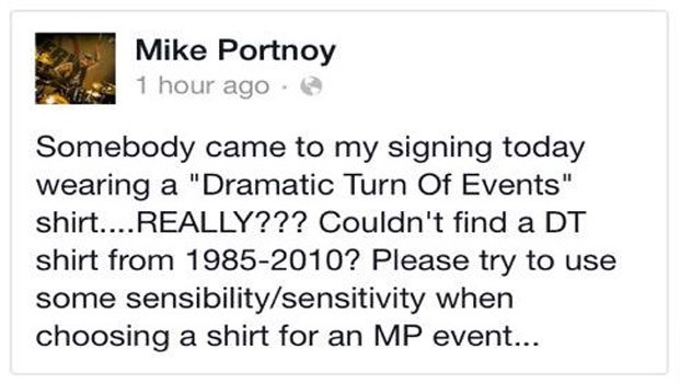 Mike Portnoy si rattrista per una maglietta dei Dream Theater (ma poi chiede scusa)