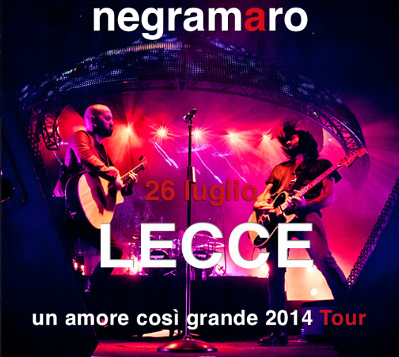 Negramaro in concerto a Lecce, Un amore così grande per la città: il messaggio su Facebook