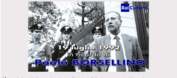 In ricordo di Borsellino, tutti gli speciali tv di sabato 19 luglio 2014 sulla Rai e Tv 2000
