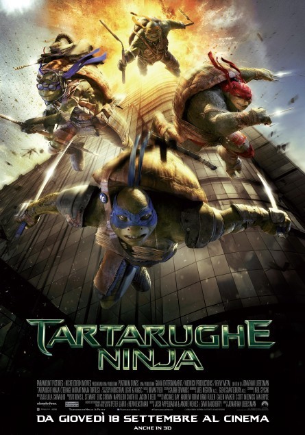 Tartarughe Ninja: locandina ufficiale italiana del reboot live-action