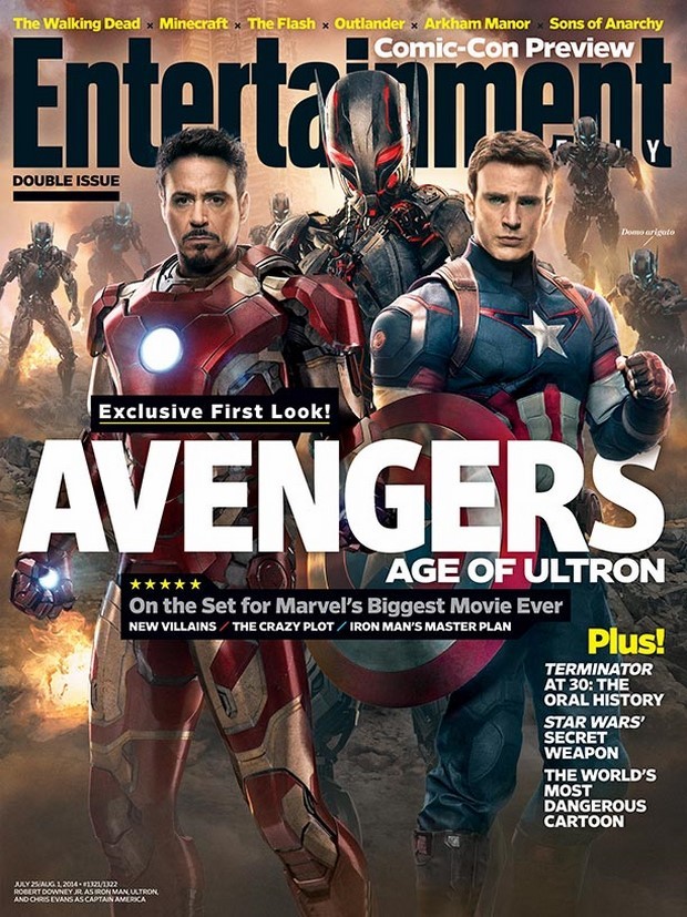 The Avengers 2 – cover EW con Robert Downey Jr., Chris Evans e Ultron