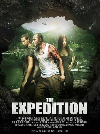 The Expedition: 2 locandine del thriller-horror found footage con dinosauri