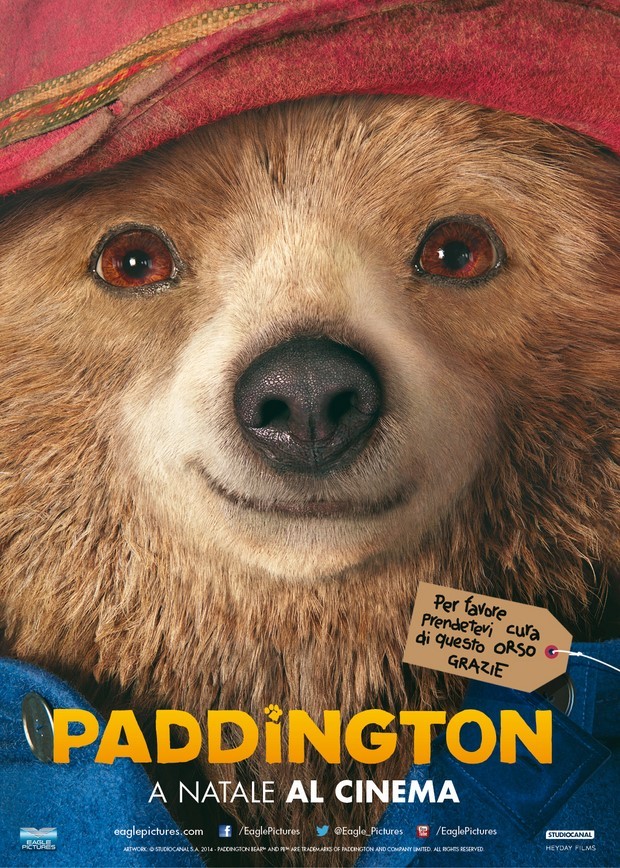 Paddington – locandina italiana della commedia per famiglie