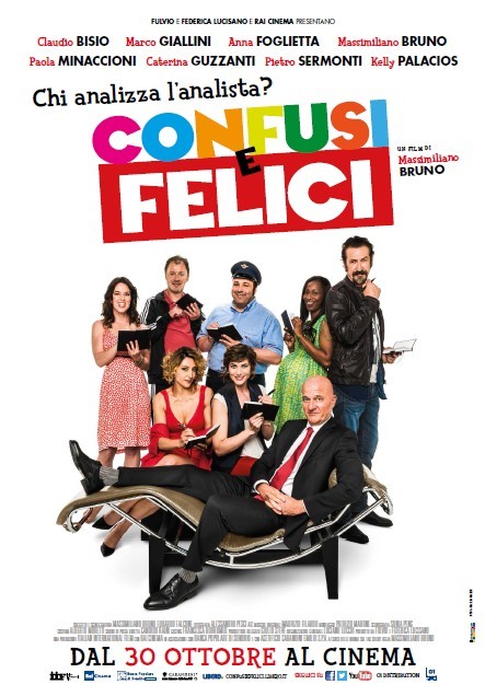 Confusi e Felici: locandina del film di Massimiliano Bruno con Claudio Bisio