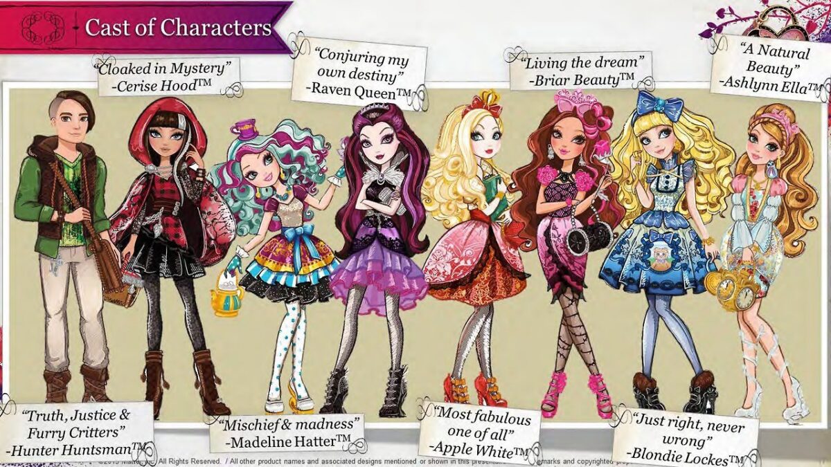 Ever After High: le bambole Mattel sbarcano al cinema