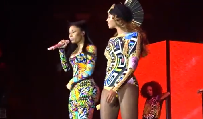 Beyoncé e Nicki Minaj cantano Flawless in concerto a Parigi (video)