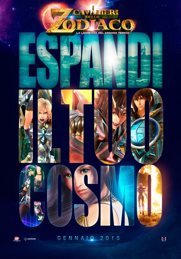 I Cavalieri dello Zodiaco – La leggenda del grande tempio: primo teaser poster italiano
