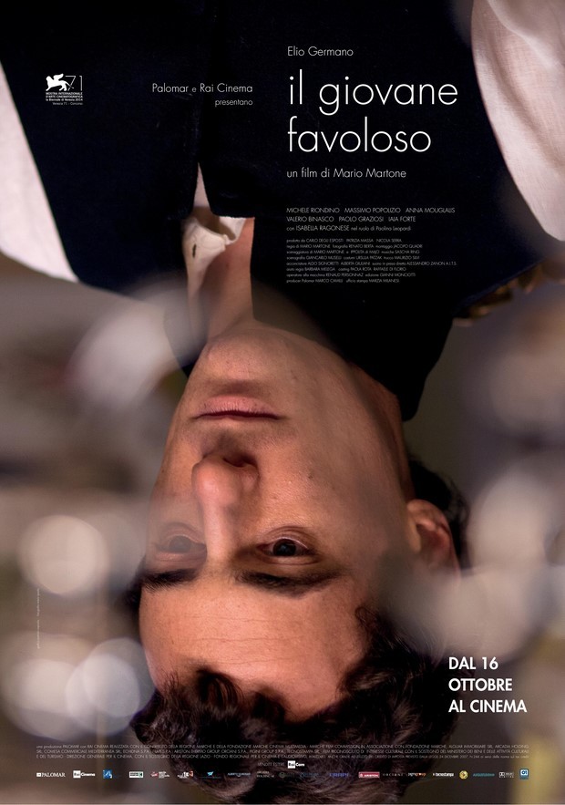 Il giovane favoloso: locandina ufficiale del film di Mario Martone con Elio Germano
