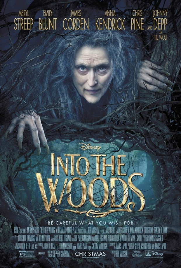 Into the Woods – primo poster con la strega di Meryl Streep
