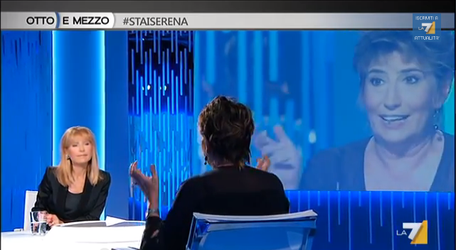 Serena Dandini a Otto e mezzo: “A rifare Avanzi starei male. Vespa decaduto. Crozza? Che fortuna quel ragazzo…”.
