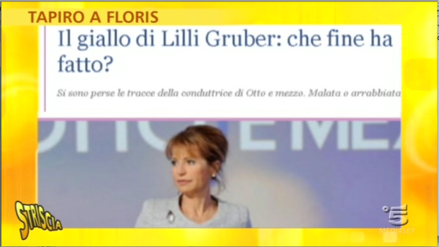 Otto e mezzo senza Gruber, Floris ride a Striscia: “Lilli da quello che so sta pure bene”. Mentana: “Basta dietrologie”