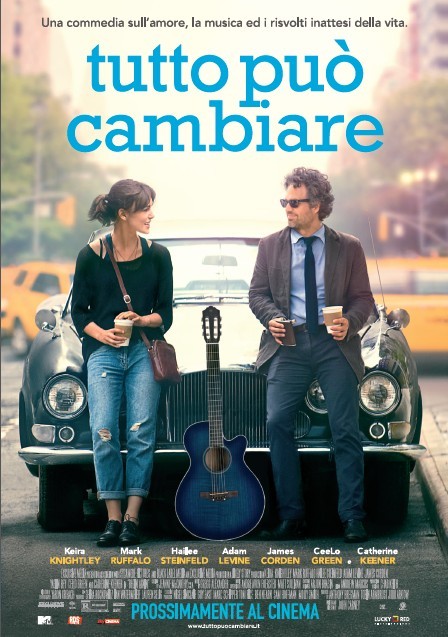 Tutto può cambiare: poster italiano della commedia con Keira Knightley e Mark Ruffalo