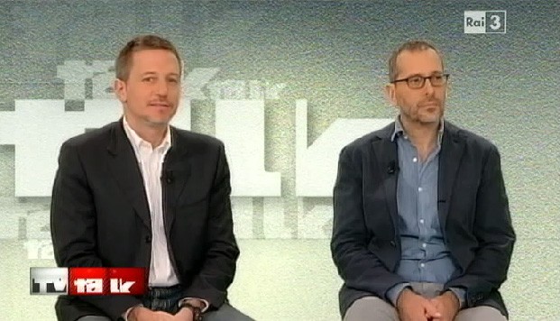 Giannini e Formigli a Tv Talk rispondono a Blogo: Santoro un modello, la bellezza non aiuta il conduttore