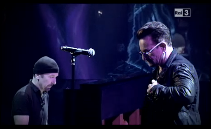 U2 a Che Tempo che fa, Every Breaking Wave