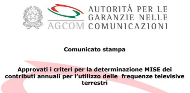 Agcom, ok a sconto frequenze per Rai e Mediaset