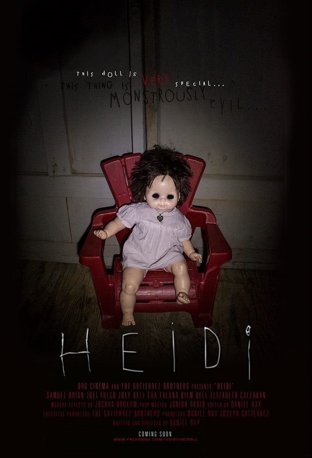 Heidi: poster del found footage con bambola horror