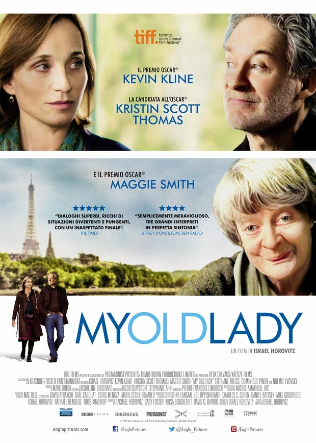 My Old Lady: poster italiano commedia con Maggie Smith e Kevin Kline