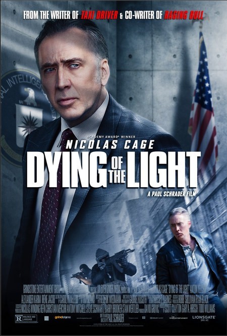 The Dying Of The Light: locandina del film di Paul Schrader con Nicolas Cage