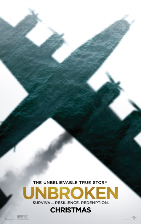 Unbroken – due locandine del film di Angelina Jolie