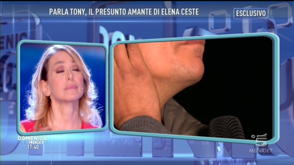 Il caso Elena Ceste (col presunto amante Tony) a Domenica Live