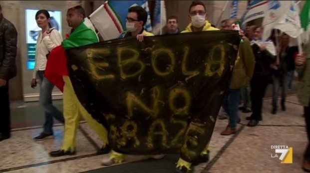 Servizio Pubblico stasera racconta l’ebola: ospiti Salvini, Strada e Crocetta