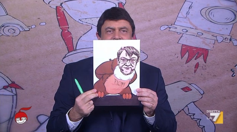 Maurizio Crozza a DiMartedì del 4 novembre 2014 (VIDEO)