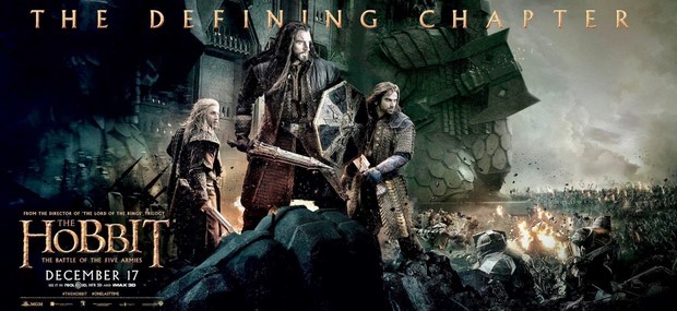 Lo Hobbit: La battaglia delle cinque armate – tre nuovi banner con Thorin, Bilbo e Gandalf
