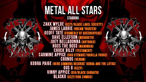Metal All Stars: rimandato il tour invernale, salta il concerto di Trezzo
