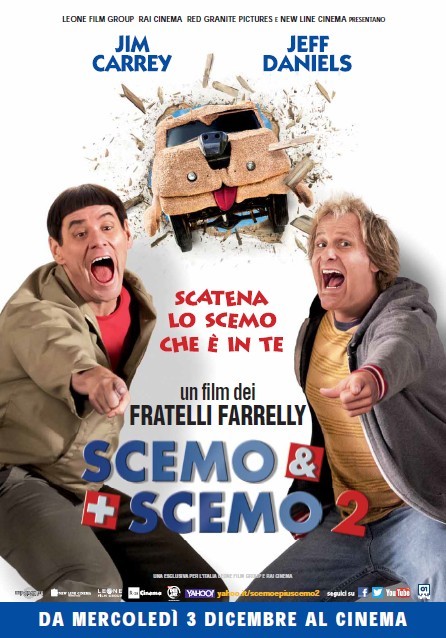 Scemo e più scemo 2: nuovo poster italiano del sequel con Jim Carrey e Jeff Daniels