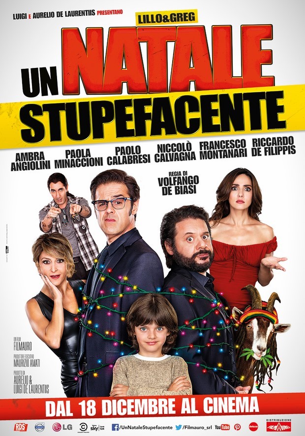 Un Natale stupefacente: locandina della commedia con Lillo e Greg