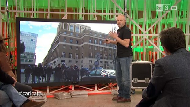 Gazebo, il reportage di Zoro sugli scontri a Roma tra operai e poliziotti