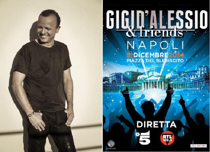 Capodanno 2015, Gigi D’Alessio in concerto a Napoli: diretta dalle 21.10 su Canale 5