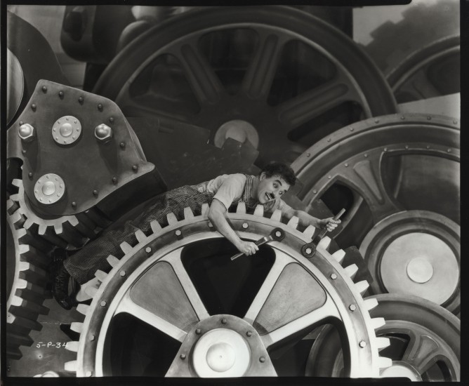 Foto Tempi Moderni –  Charles Chaplin