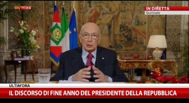 Messaggio di Fine Anno 2014, in diretta tv l’ultimo discorso del Presidente Napolitano (video)