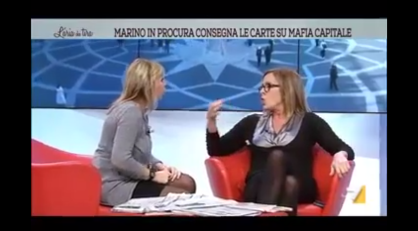 L’Aria Che Tira, lite Mussolini-Meli