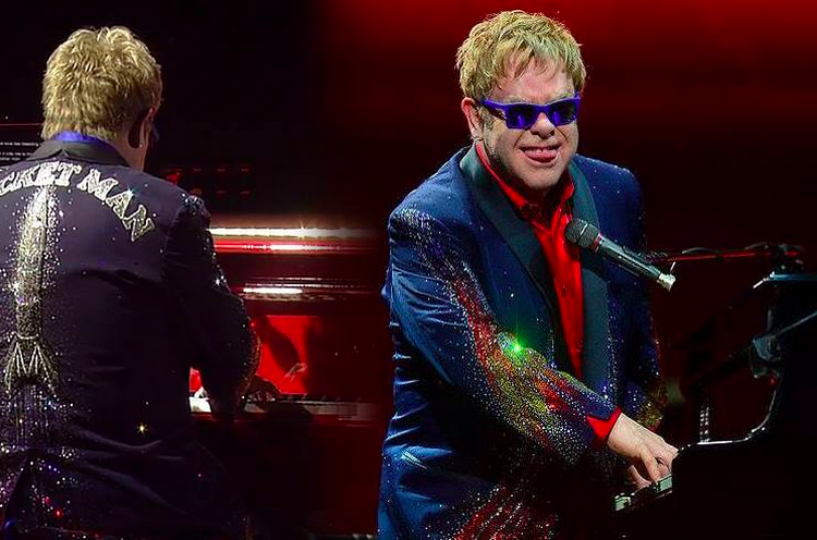 Elton John cade dalla sedia (Video)