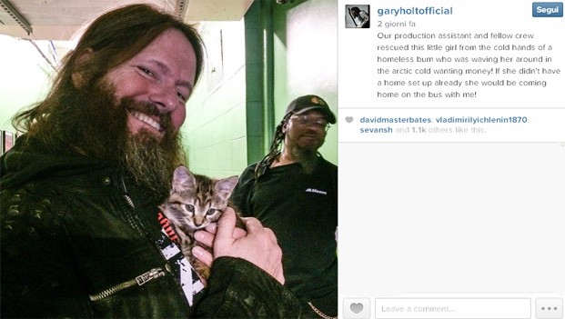 Slayer, salvano un gattino prima del concerto a Indianapolis