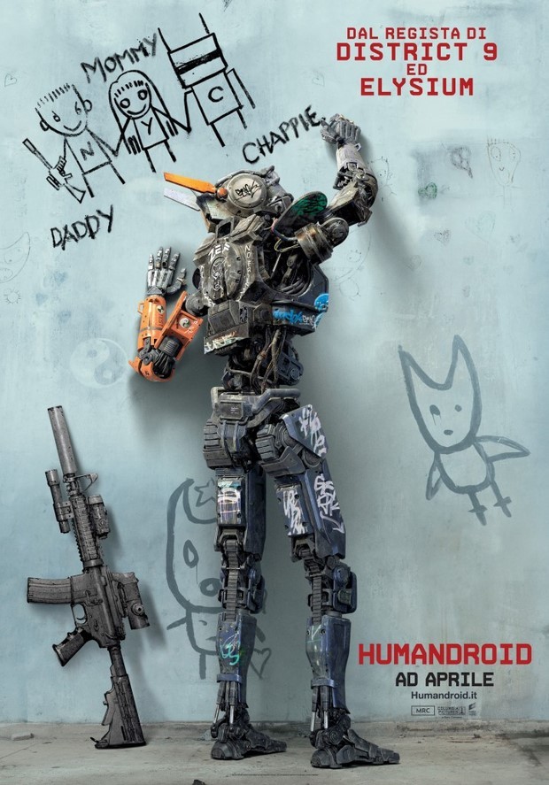 Humandroid: primo poster italiano del film “Chappie”
