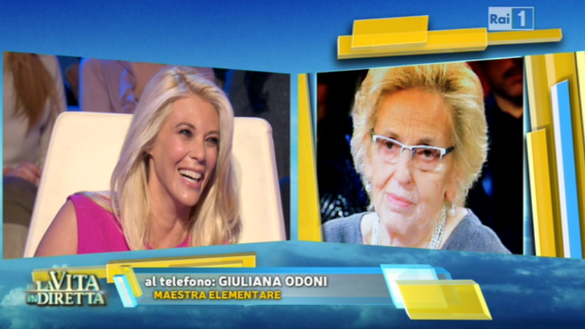 La vita in diretta, Eleonora Daniele ha una sorpresa dalla maestra