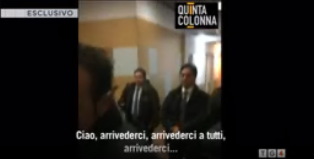 Quinta colonna, le foto dell’incontro di Renzi e Salvini