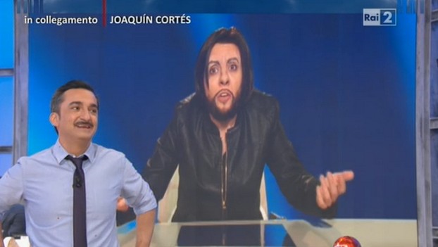 Quelli che il calcio, Lucia Ocone imita Joaquín Cortés giudice di Forte, forte, forte (video)