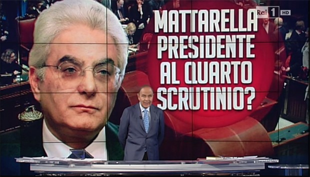 Mattarella Presidente della Repubblica: Speciale Porta a Porta in prima serata, salta Affari Tuoi