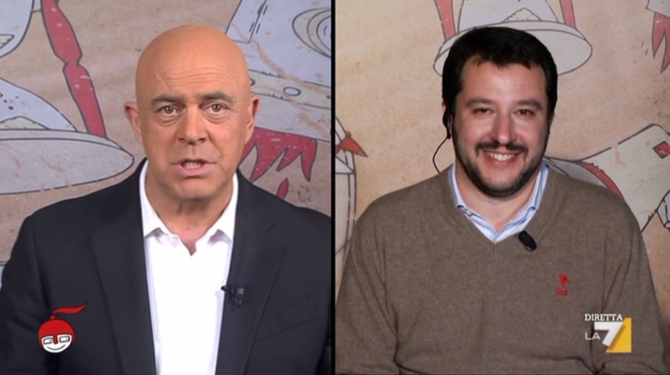 Maurizio Crozza a DiMartedì del 13 gennaio 2015: “Giova, parto con due battute su Maometto?” (VIDEO)