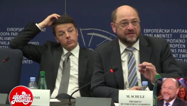 Matteo Renzi deriso dalla tv francese, Schulz: “Abituato ai premier italiani” (Video)